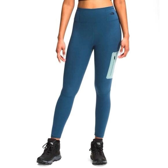 The North Face Paramount tight MONTEREY BLUE-SILVER BLUE women sz extra small - Picture 1 of 9
